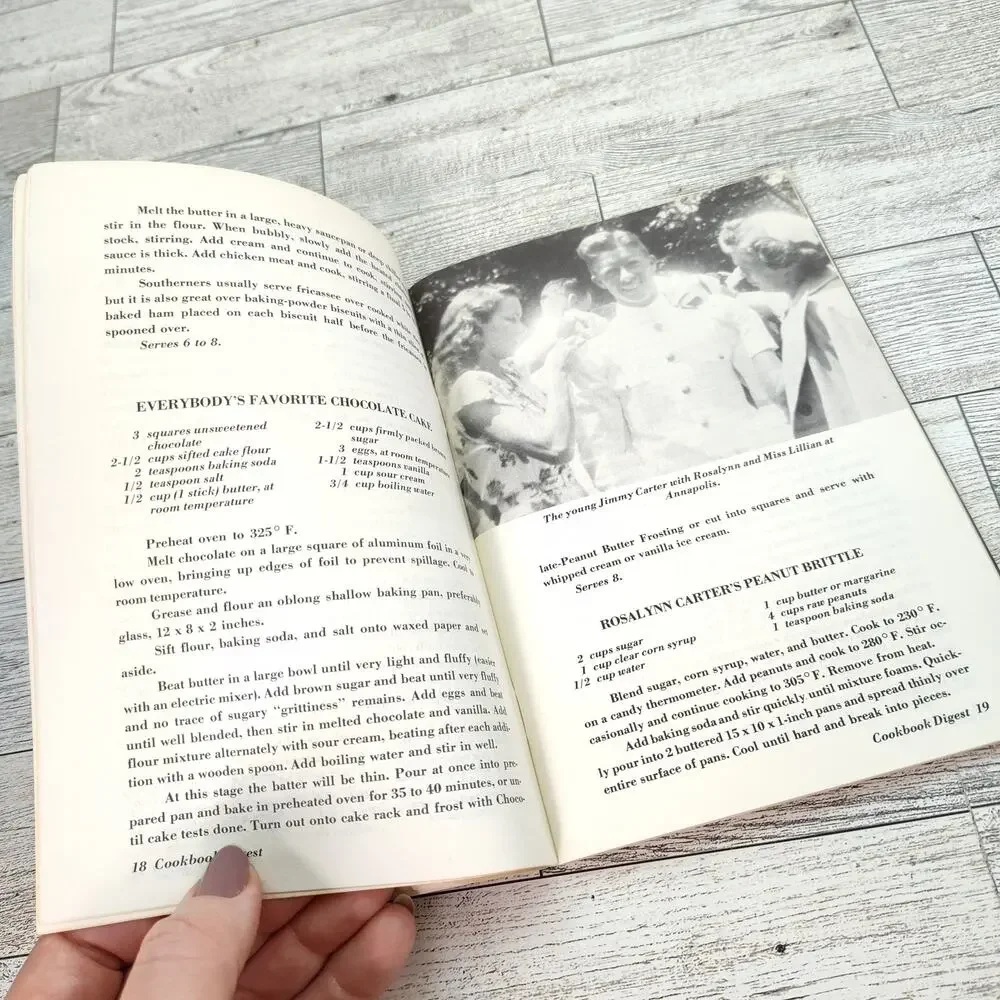 Cookbook Digest Magazine 1977‎ Booklet President Jimmy Carter Recipes